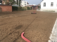 Voorbereidingen bloementapijt