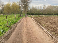 Trage weg